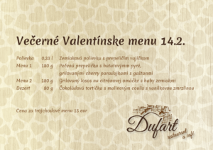 Valentínske menu